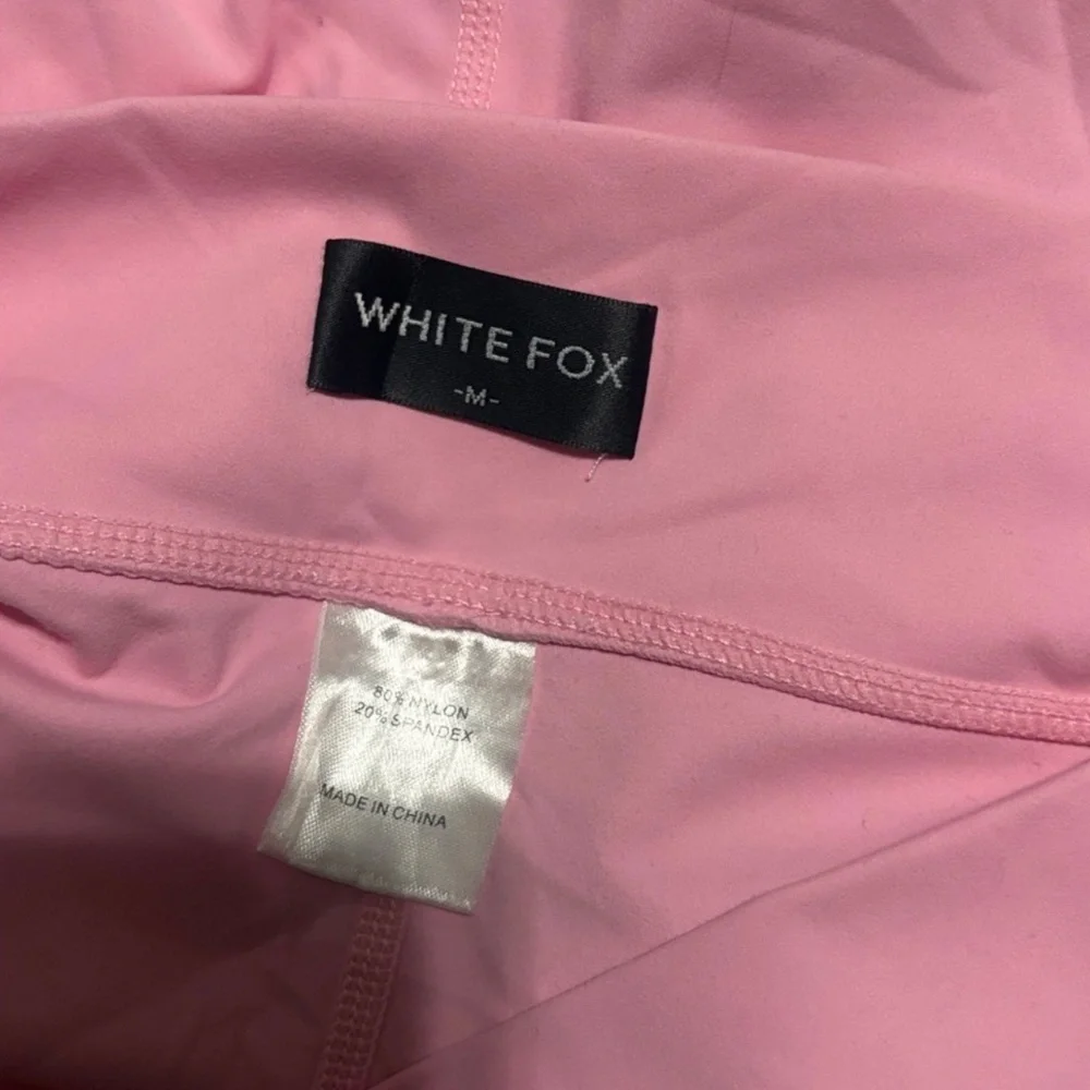 White Fox Season 7 Light Pink Baby Tee and Shorts Tulle Set Size M/L - Picture 10 of 12